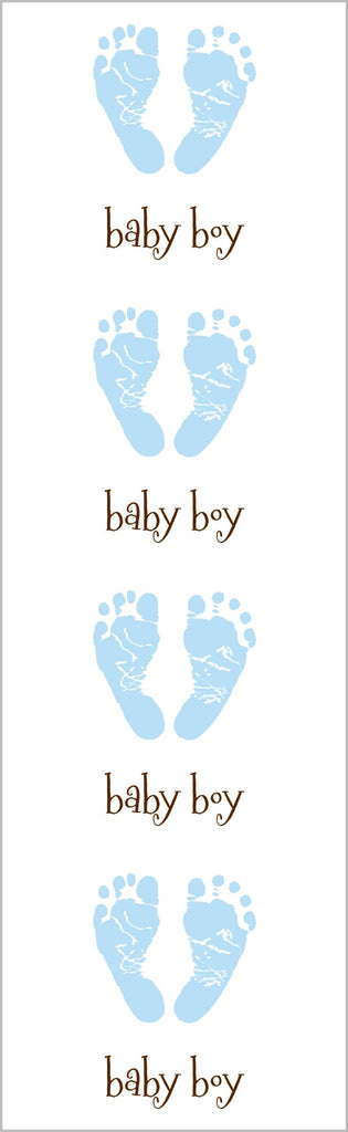Footprints, Blue Stickers