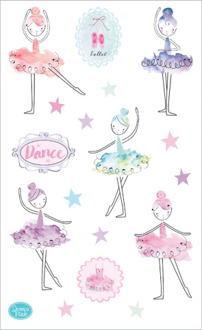 Fanciful Ballerinas Stickers