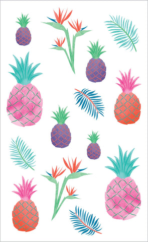 Watercolor Pineapples Stickers