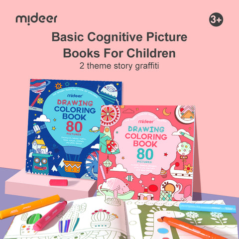 Mideer Drawing Coloring Books