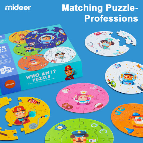 Mideer Who Am I? Occupations Puzzle