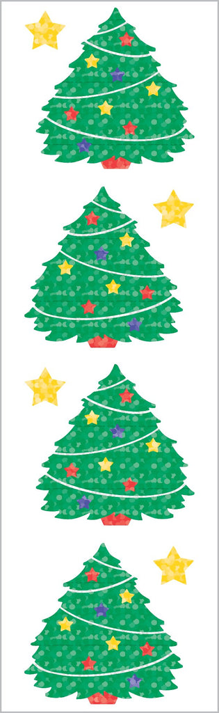 Sparkle Xmas Tree Stickers