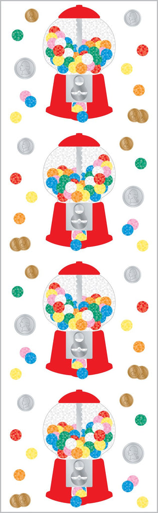 Sparkle Gumball Machine Stickers