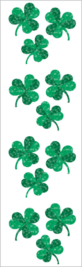 Sparkle Shamrocks Stickers