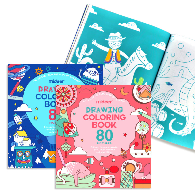 Mideer Drawing Coloring Books