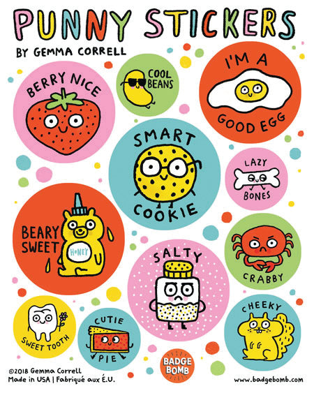Punny Jr. Stickers