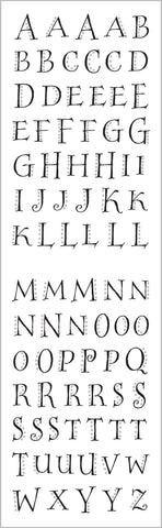 Decorative Alphabet Stickers