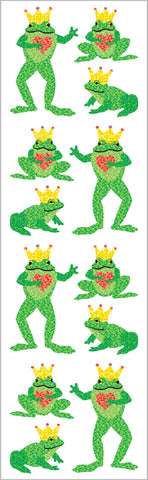 Sparkle Frog Prince Stickers