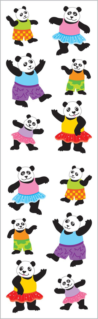Playful Pandas Stickers
