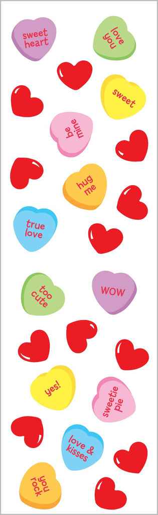 Candy Hearts Stickers