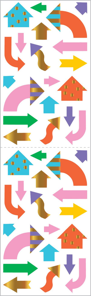 Right This Way (Arrows) Stickers