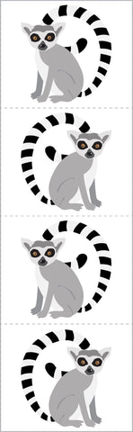 Lively Lemurs Stickers