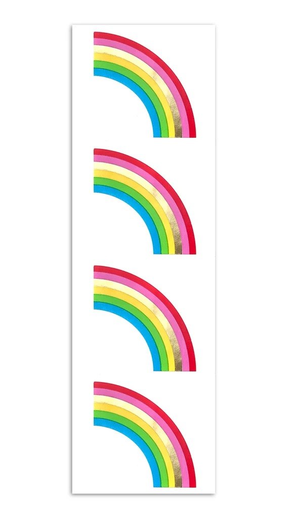 Gold Classic Rainbows Stickers