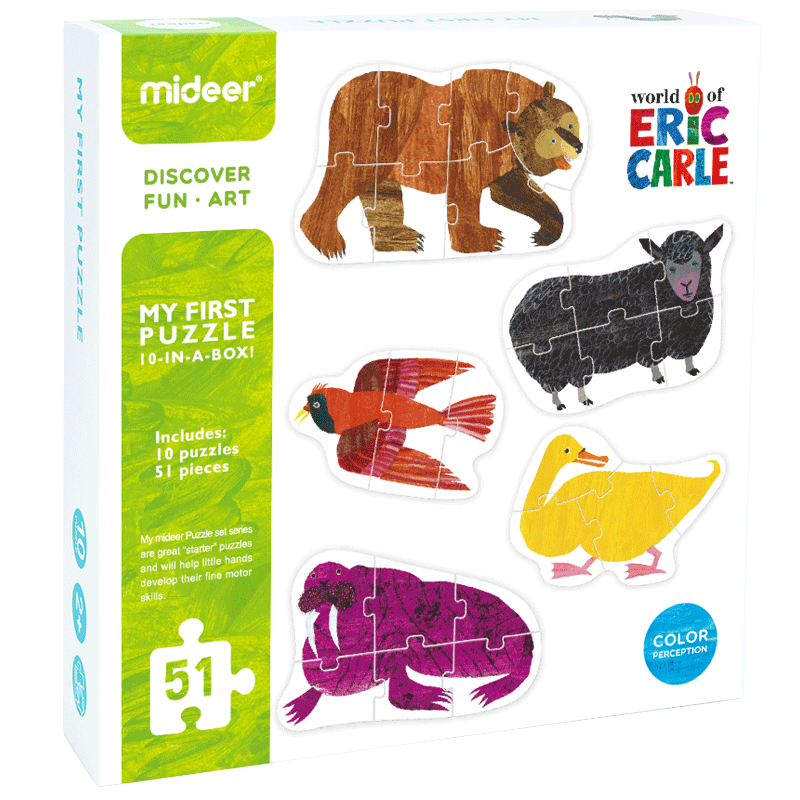Mideer x Eric Carle My First Puzzle 10-in-a-Box