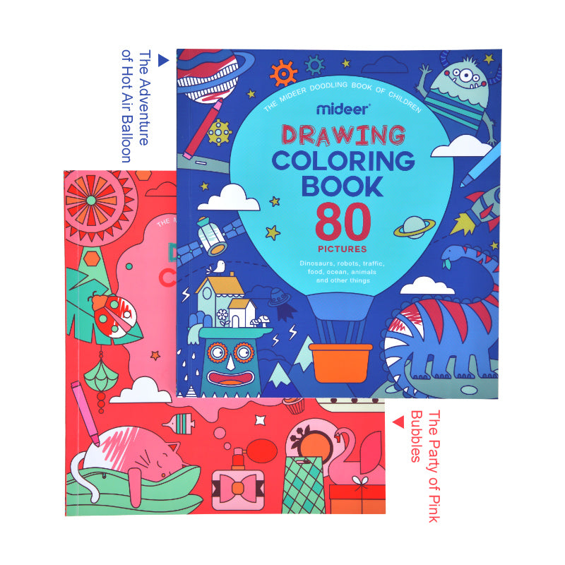 Mideer Drawing Coloring Books