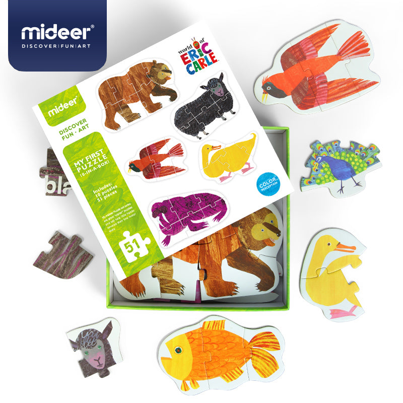Mideer x Eric Carle My First Puzzle 10-in-a-Box