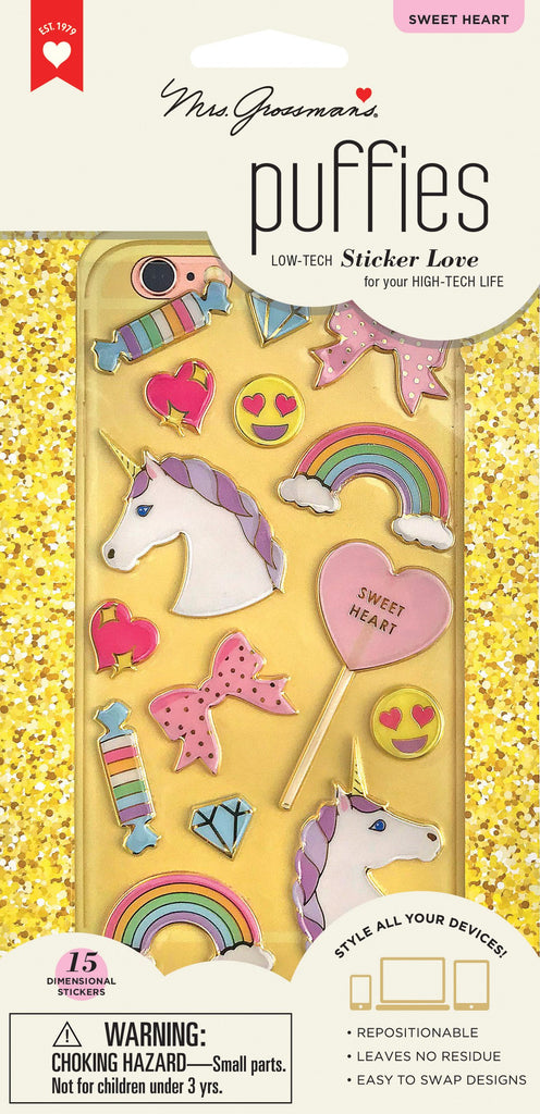 Sweetheart Metallic Puffies
