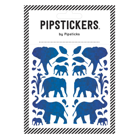 Blue Holographic Elephants