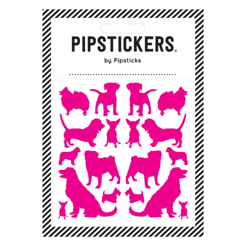 Pink Silhouette Dogs