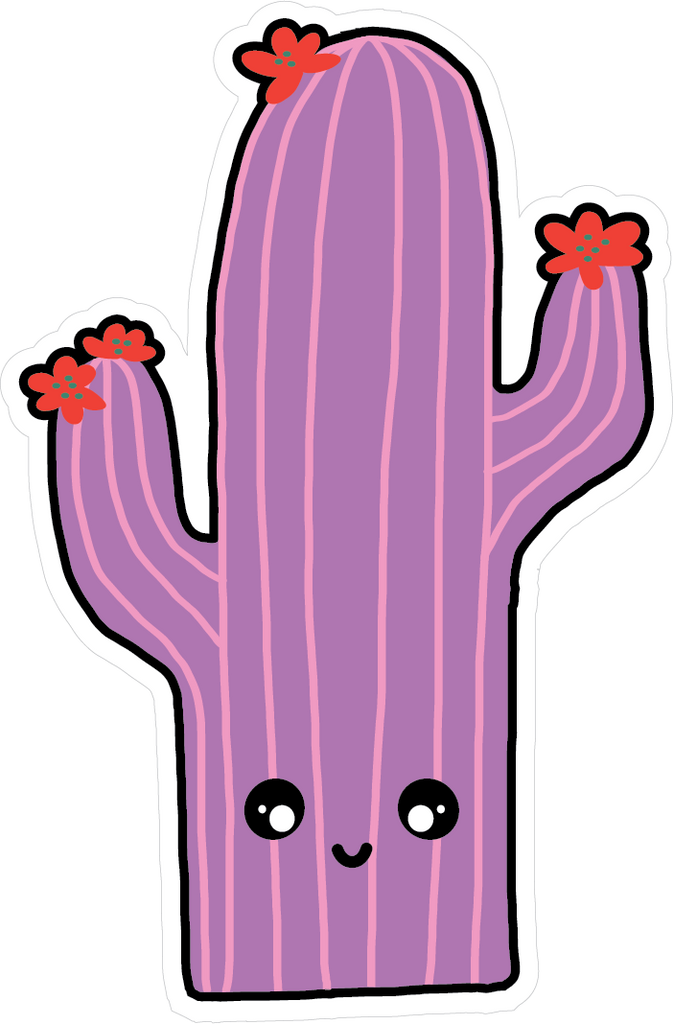 Kawaii Saguaro Cactus Vinyl
