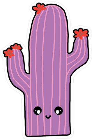 Kawaii Saguaro Cactus Vinyl