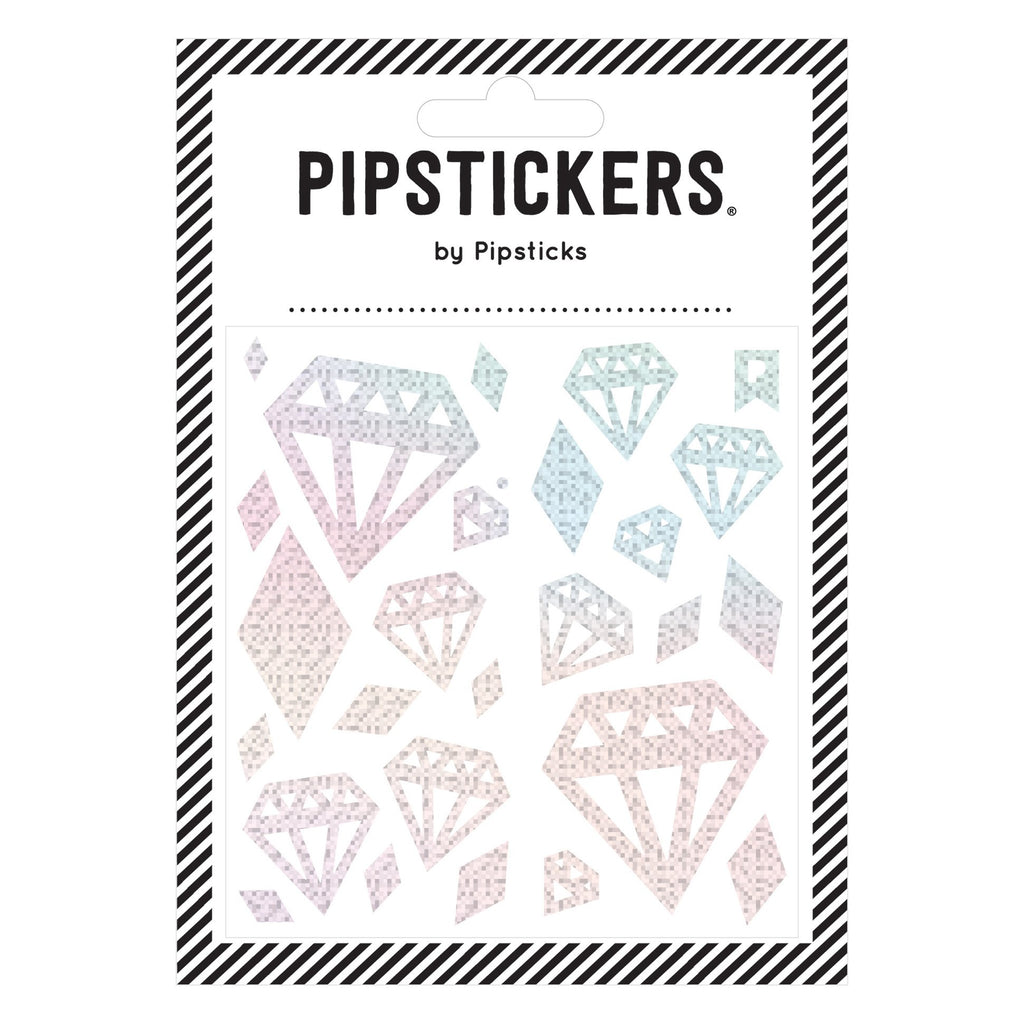 Silver Holographic Diamonds