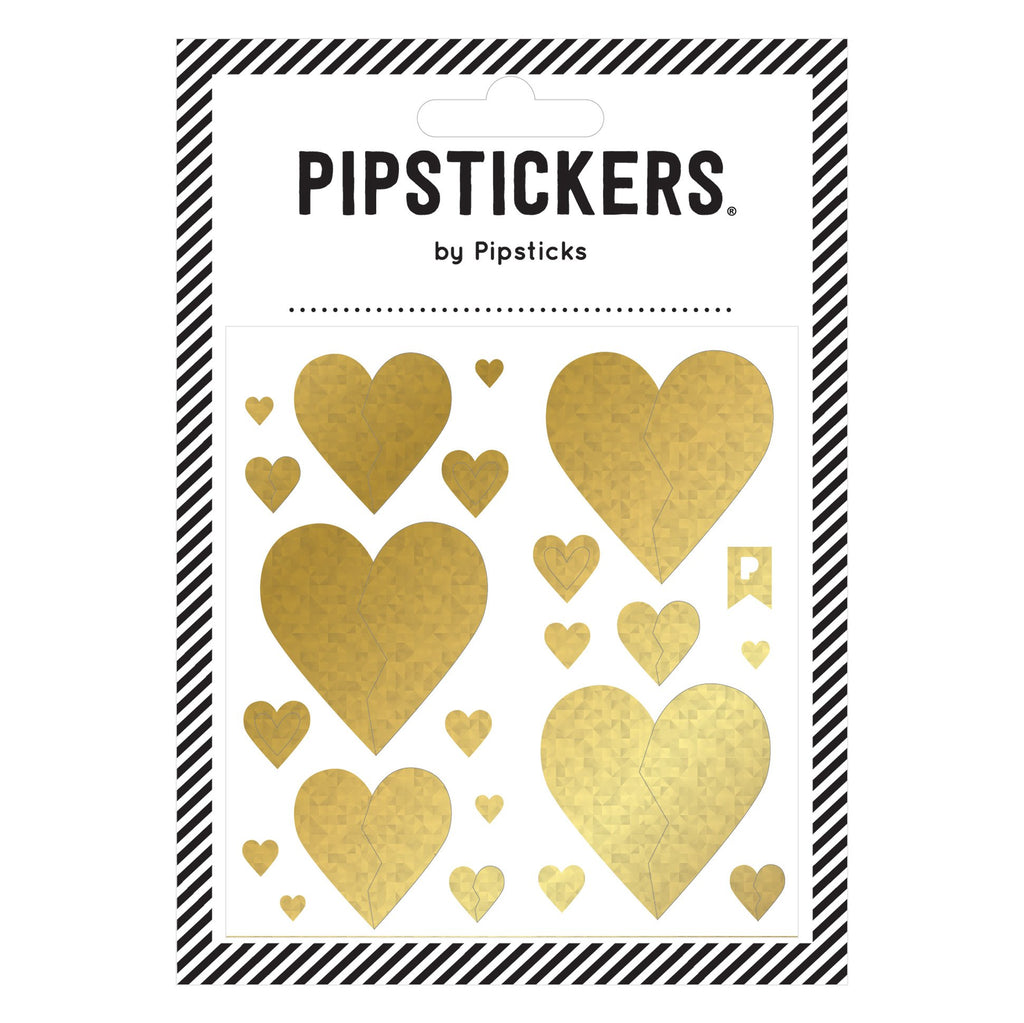 Gold Holographic Broken Hearts