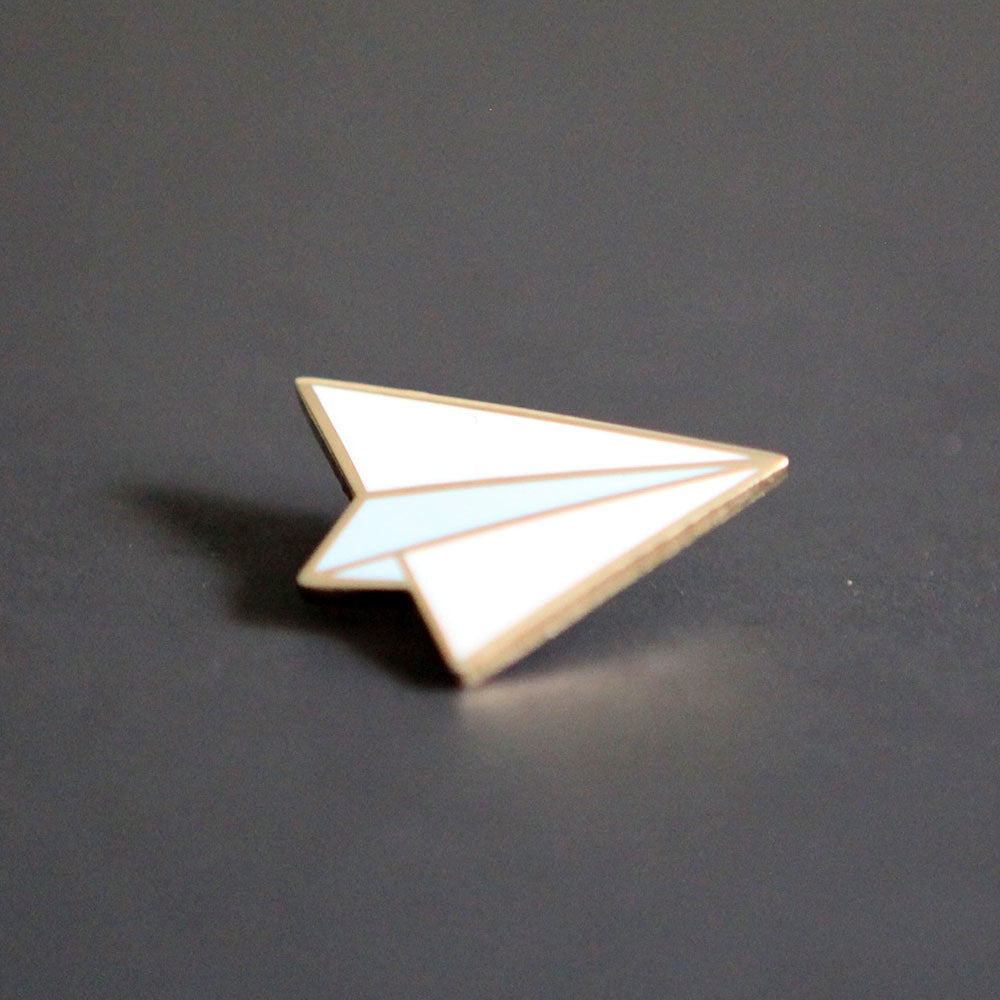 Paper Airplane Pin