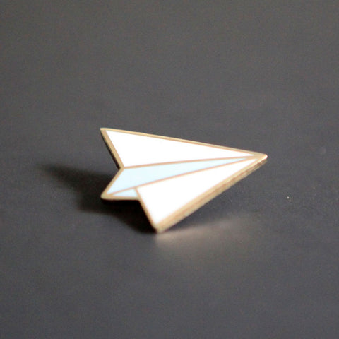 Paper Airplane Pin