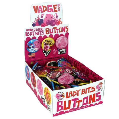 I Love Lady Bits Button Box