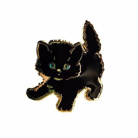 Black Kitty Pin