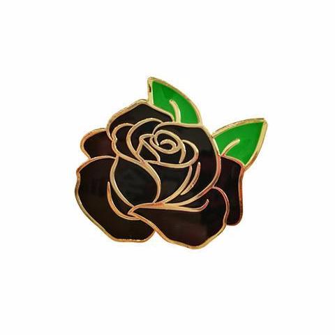Black Rose Pin