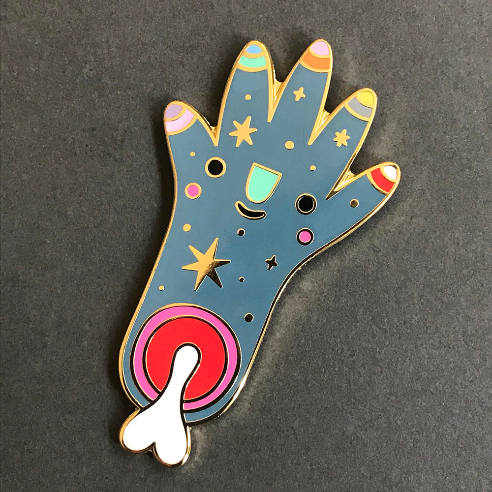 Severed Party Arm Enamel Pin
