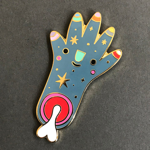 Severed Party Arm Enamel Pin