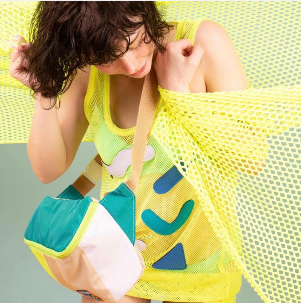 Neon Beach Mega Fanny Pack