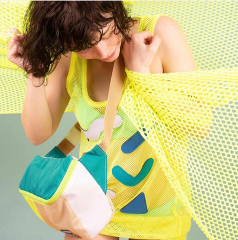 Neon Beach Mega Fanny Pack