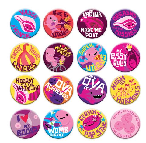 I Love Lady Bits Button Box
