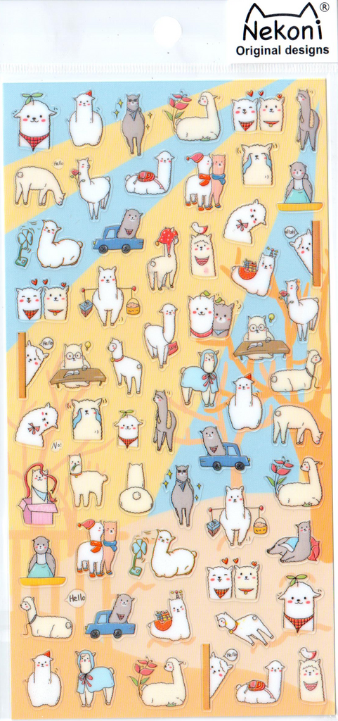 Nekoni Alpacas Sticker Sheet