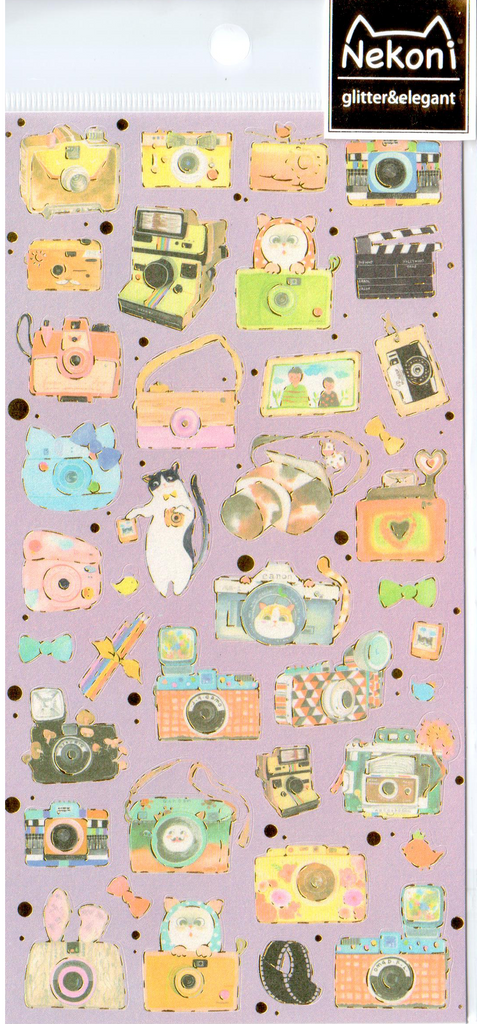 Nekoni Cameras Sticker Sheet