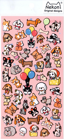 Nekoni Silly Puppies Sticker Sheet