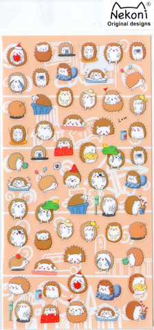 Nekoni Hedgehog Sticker Sheet