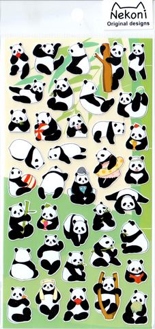 Nekoni Silly Pandas Sticker Sheet