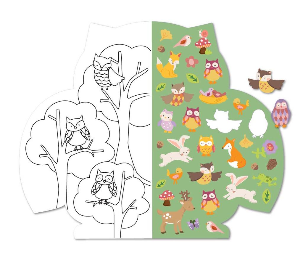 Woodland Owl Sticker Activity Book