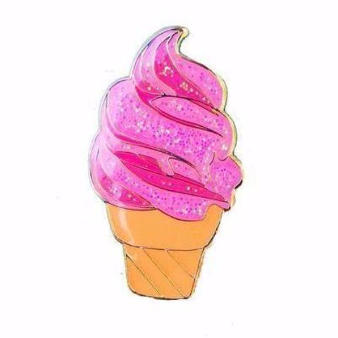 Sparkly Softserve Pin