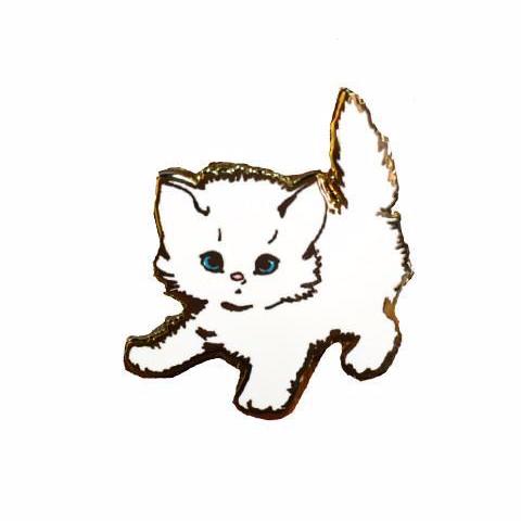 Pink Sparkly Kitty Pin
