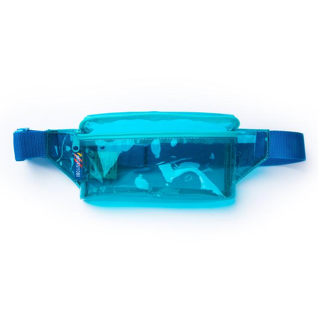 Blue Vinyl Fanny Pack