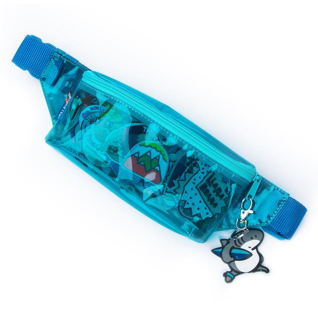 Blue Vinyl Fanny Pack