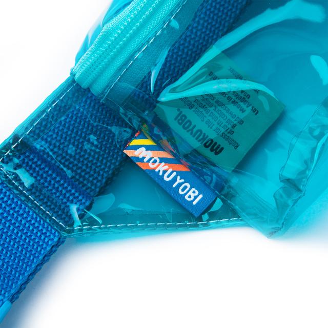 Blue Vinyl Fanny Pack
