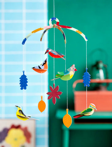 Garden Birds Mobile