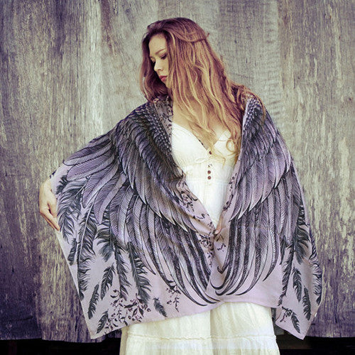 Purple Wings Scarf